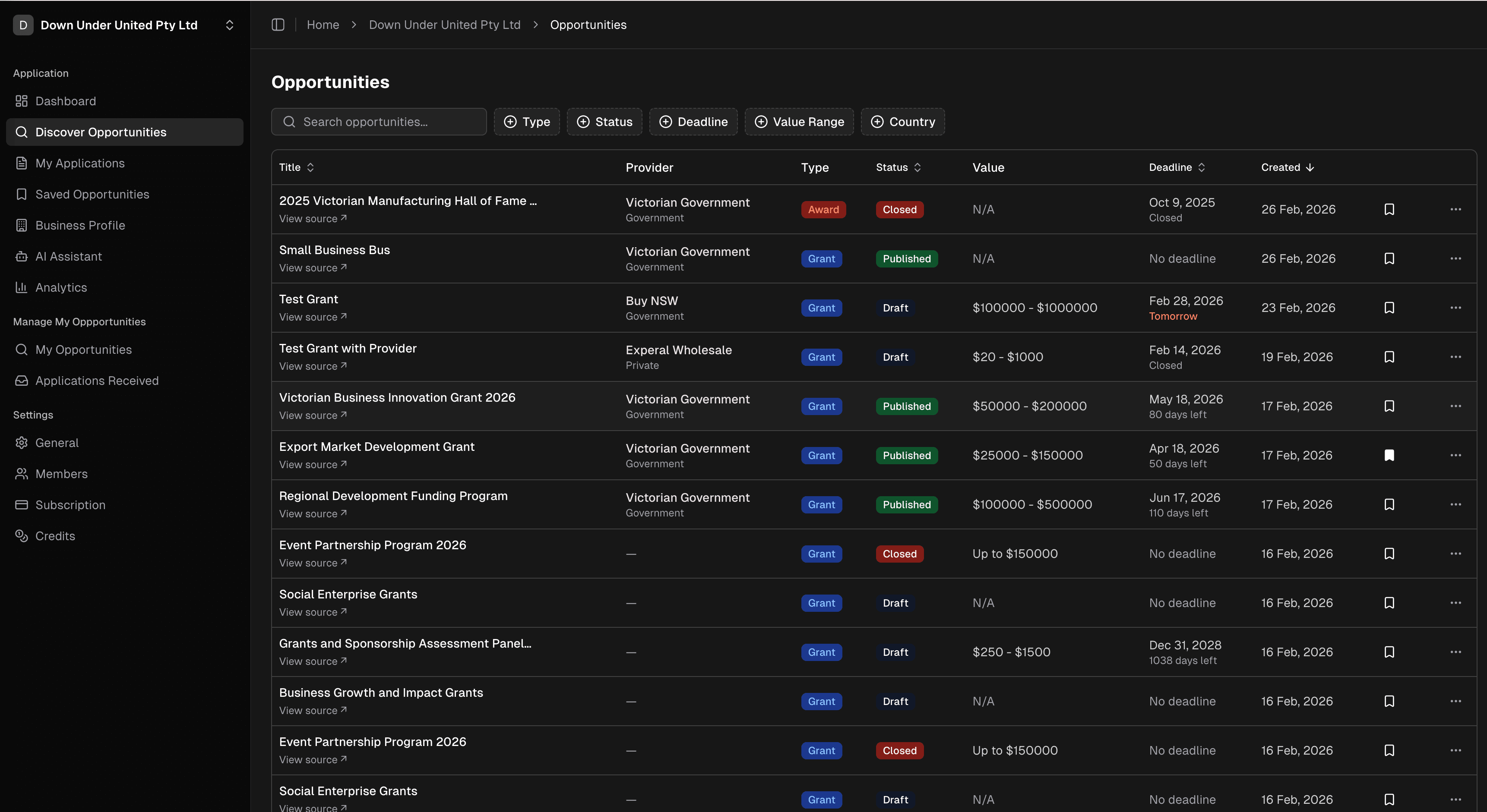 App screenshot
